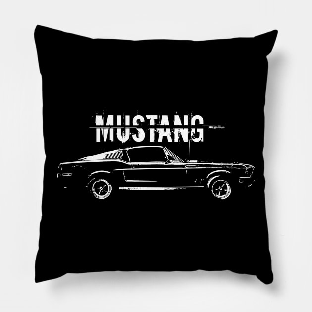 Bullitt Mustang Pillow by Artizan