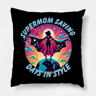 mother day 2024 supermom Pillow