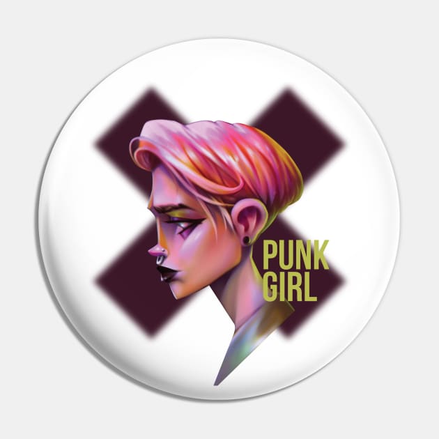 punk girl Pin by ivanOFFmax