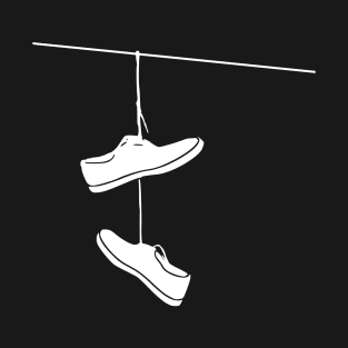 Shoes on a Wire white T-Shirt