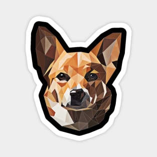 Low poly dog Magnet