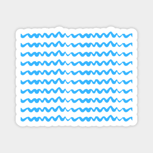 Waves blue abstract Magnet