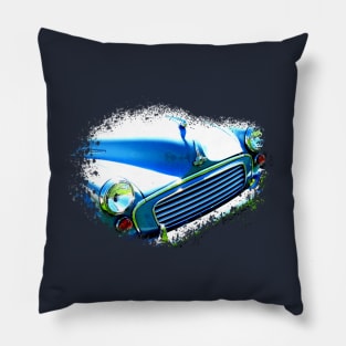 Morris Minor 1960s British classic car elements (no badge) Pillow