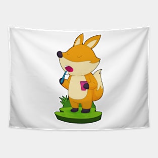 Fox Toothbrush Tapestry