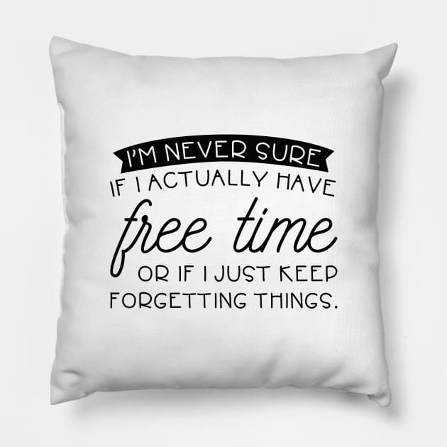 Free Time Pillow by AmazingVision