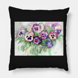 Pansies Pillow