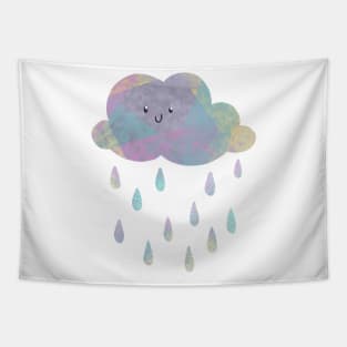 Happy Little Rain Cloud Tapestry