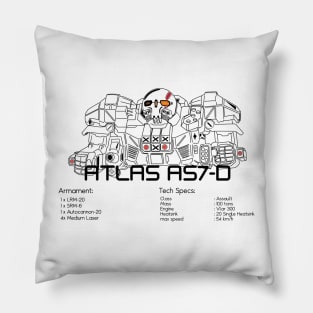 Mechwarrior Atlas AS7-D Pillow