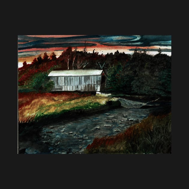 Malone Covered Bridge Kennebecasis # 23 by DureallFineArt