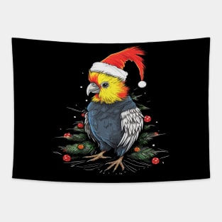 Cockatiel Christmas Tapestry