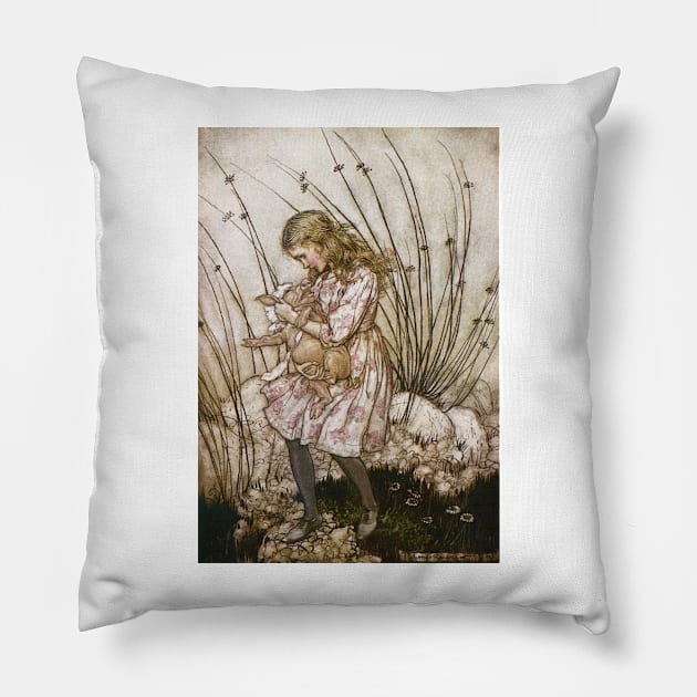 Alice In Wonderland - Arthur Rackham - 4 Pillow by Illustration Station