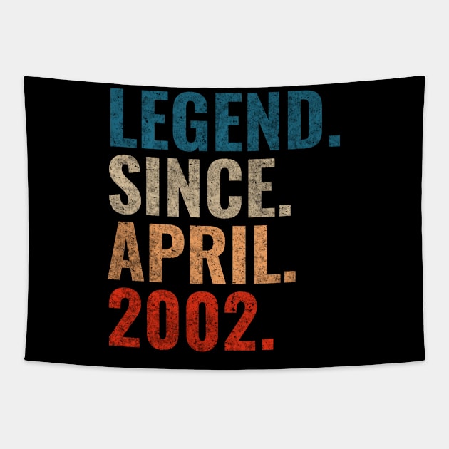 Legend since April 2002 Retro 2002 Tapestry by TeeLogic