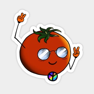 Hippie Tomato with Sunglasses Magnet