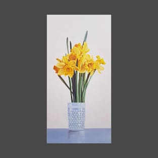 Daffodils in a Hobnail Vase Painting T-Shirt