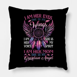 Mom Daughter She Is My Guardian Angel Pillow