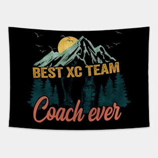 XC Cross Country Runner Coach Tapestry