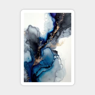 Azure Dreams - Abstract Alcohol Ink Resin Art Magnet