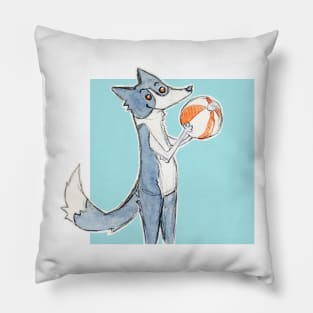 beach ball Collie Pillow