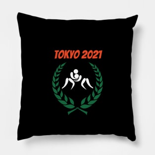 Wrestling Tokyo 2021 Olympics Pillow