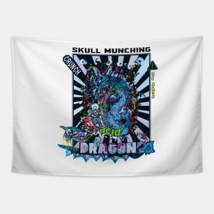 SKULL MUNCHING ACID DRAGON Tapestry