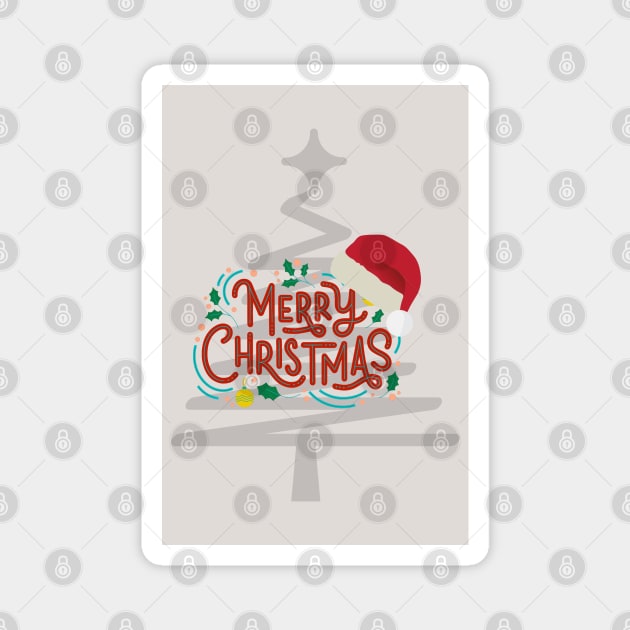 Merry Christmas Magnet by DMJPRINT