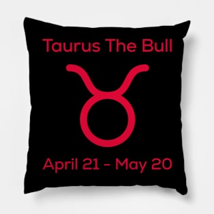 Taurus The Bull, Zodiac Pillow