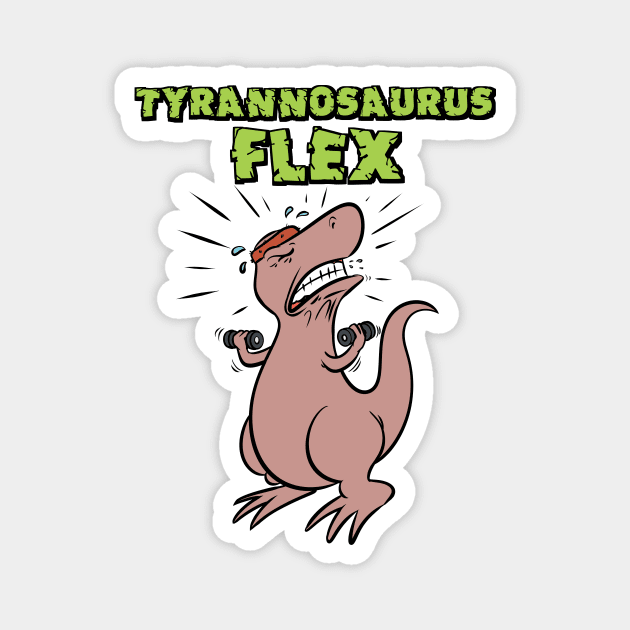 Tyrannosaurus Flex Magnet by TalesOfAbsurdity