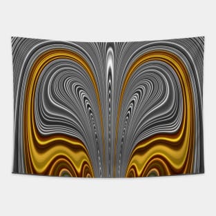 complex gold and silver art deco style Tapestry