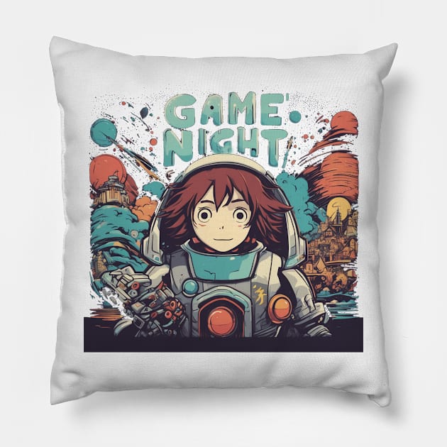 Game Night Pillow by PlushFutura