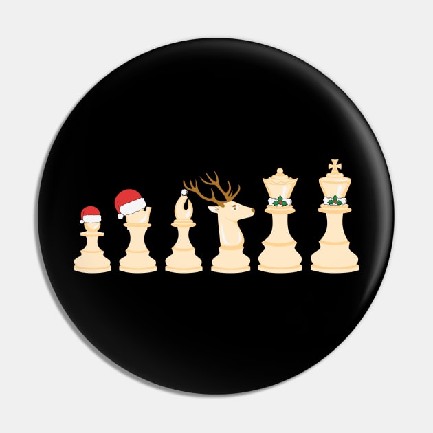 Chess Christmas Pin by MZeeDesigns