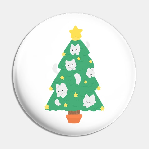 Cats in the Christmas tree Pin by IcyBubblegum