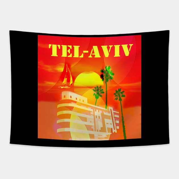 tel aviv Tapestry by mojo53