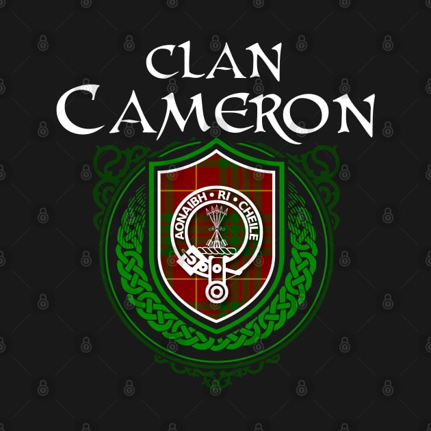 Clan Cameron Surname Scottish Clan Tartan Crest Badge by Celtic Folk