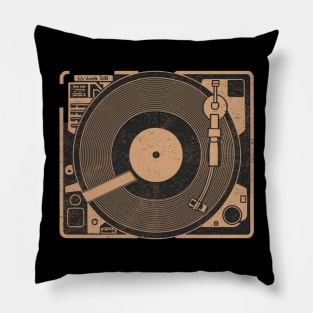 45 Record Adapter (Distressed) Pillow