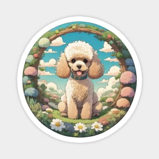 Toy Poodle Garden Magnet