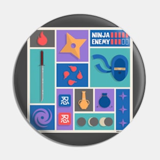 Ninja Gaiden Gear Pin