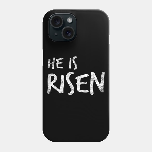 He Is Risen Cool Inspirational Easter Christian Phone Case by Happy - Design