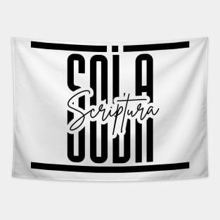 Sola Scriptura big typography 5 solas Tapestry