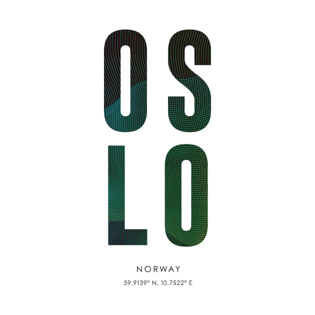 Oslo City typography by StudioGrafiikka