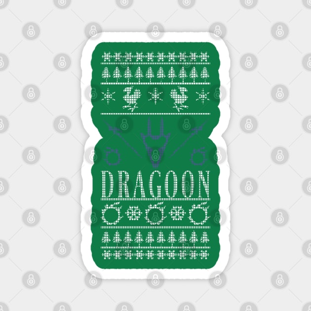 Final Fantasy XIV Dragoon Ugly Christmas Sweater Magnet by TionneDawnstar