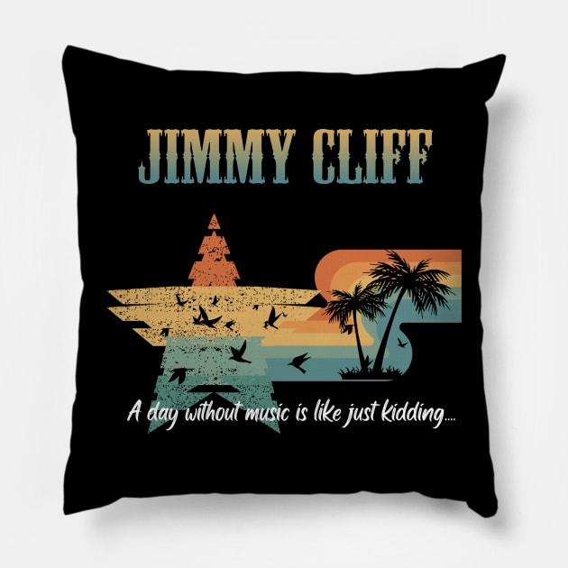 JIMMY CLIFF SONG Pillow by Bronze Archer