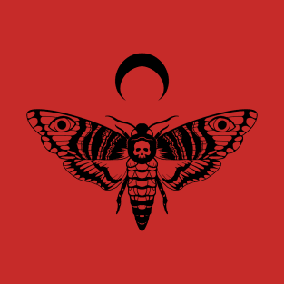 Death’s Head Moth Black and Red T-Shirt