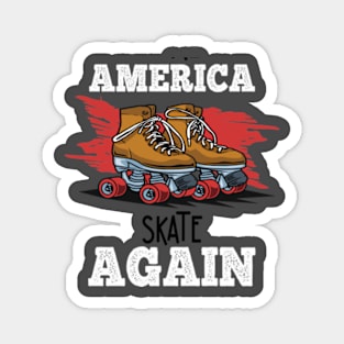 roller skate derby Magnet