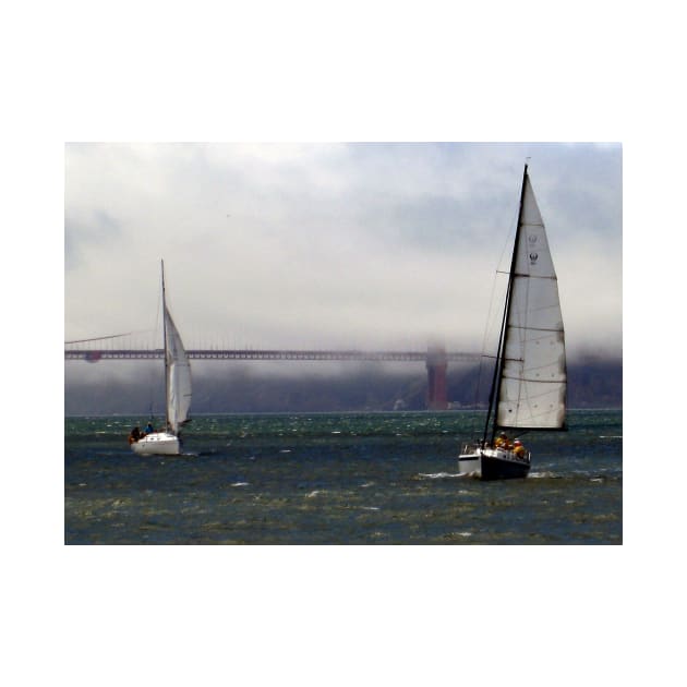 San Francisco, Golden Gate, yachts by IgorPozdnyakov