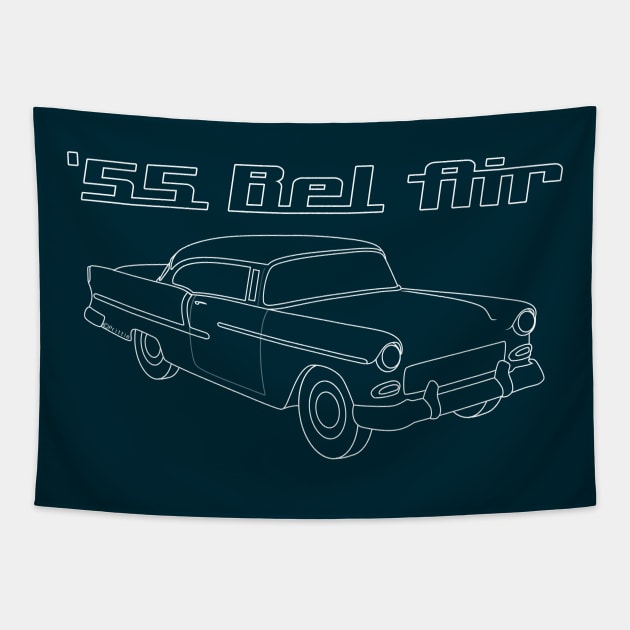 55 Chevy Bel Air Tapestry by SeattleDesignCompany