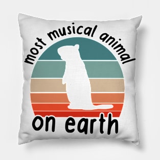 Marmot Mountains Whistle Alps Music Saying Pillow