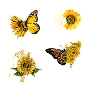 Shine Like A Sunflower stickers Pack T-Shirt