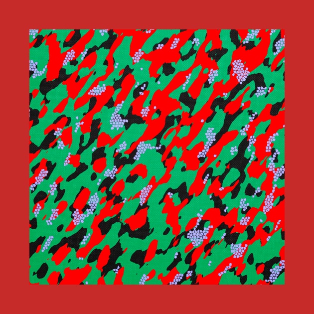 Camouflage - Red and Green by Tshirtstory