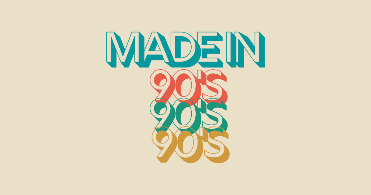 Made in the 90's - Vintage Look - T-Shirt | TeePublic