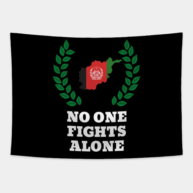 No One Fights Alone Tapestry by GMAT